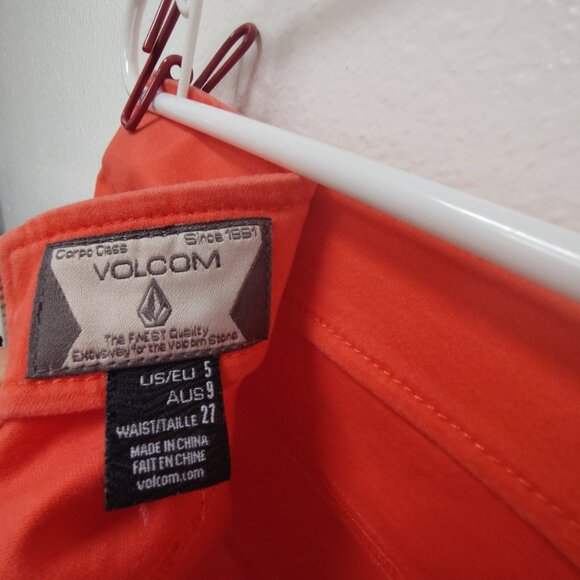 Volcom Orange Fitted Skirt – Size 5 – Cotton Blend - Picture 7 of 14